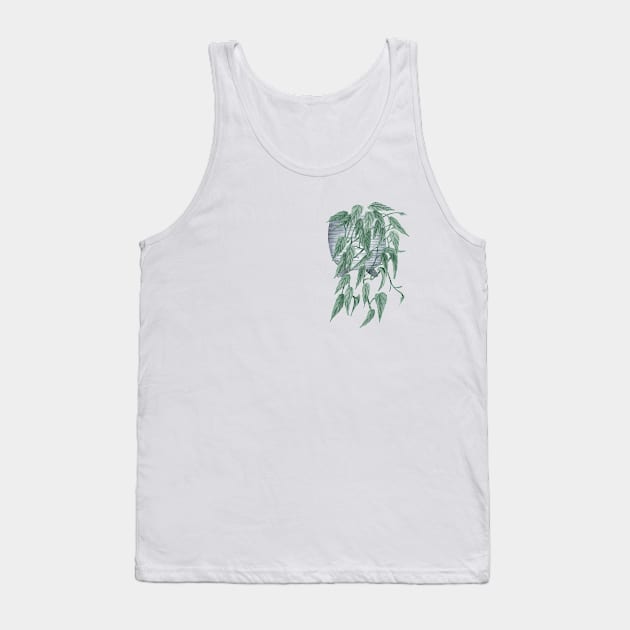 Philodendron Cebu Blue Tank Top by gronly